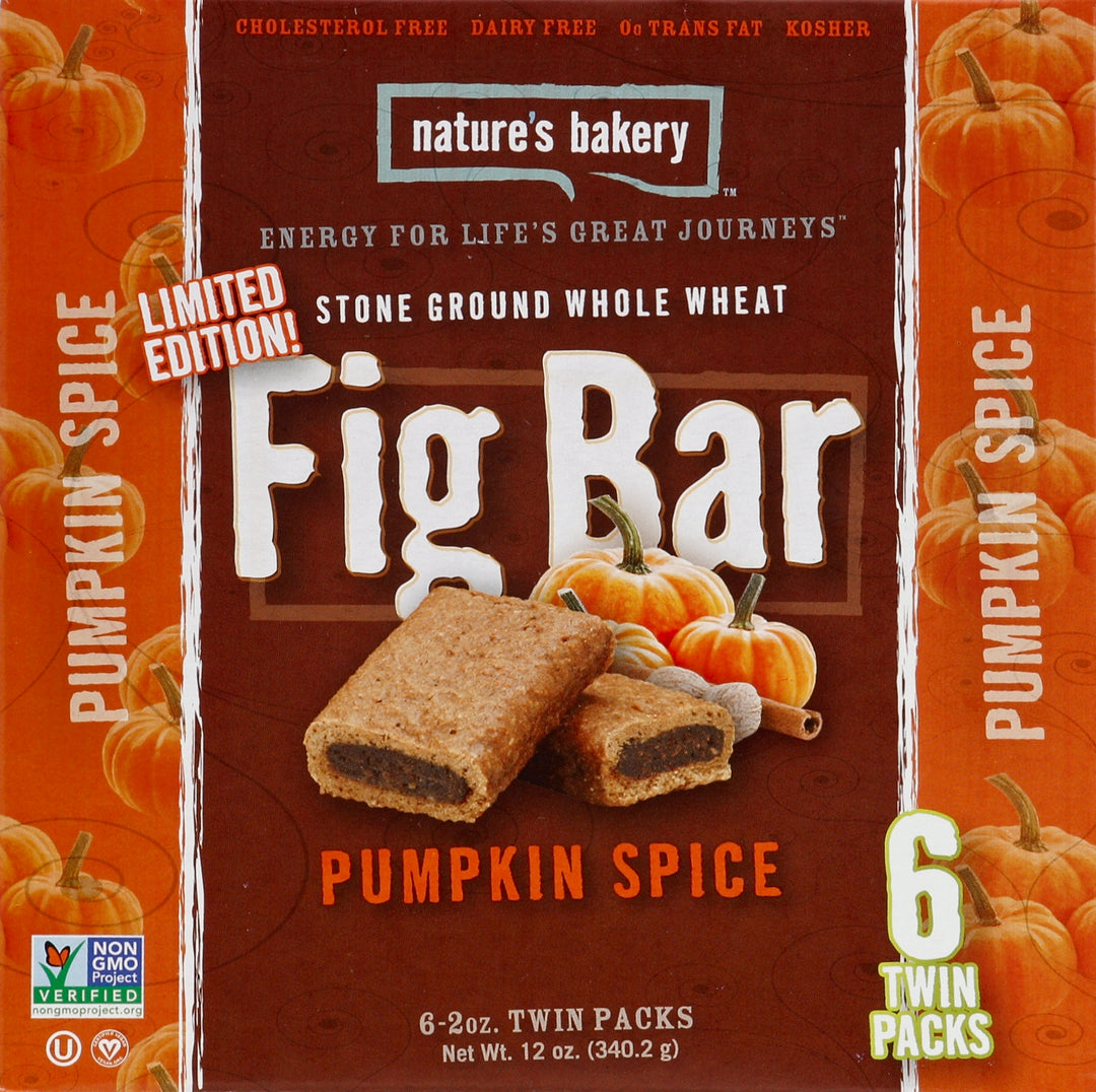 Natures Bakery Pumpkin Spice Whole Wheat 6/6/2 Oz [UNFI #40545]