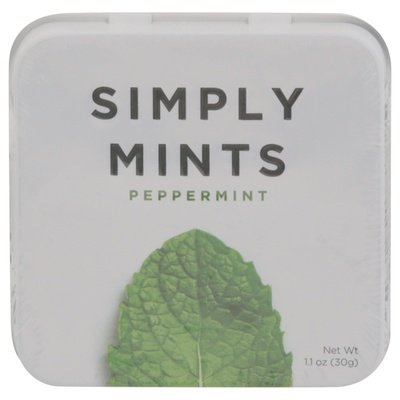 Simply Gum Mints Peppermint 6/30 Ct [UNFI #04984]