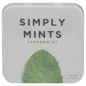 Simply Gum Mints Peppermint 6/30 Ct [UNFI #04984]