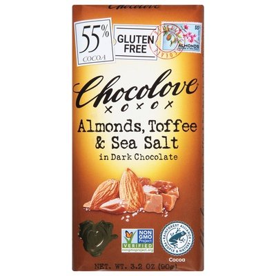 Chocolove Almond Toffee & Ssalt Dkchoc 12/3.2 Oz [UNFI #06478]