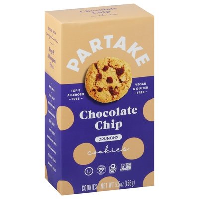 Partake Foods Cookies Chocolate Chip 6/5.5 Oz [UNFI #11208]