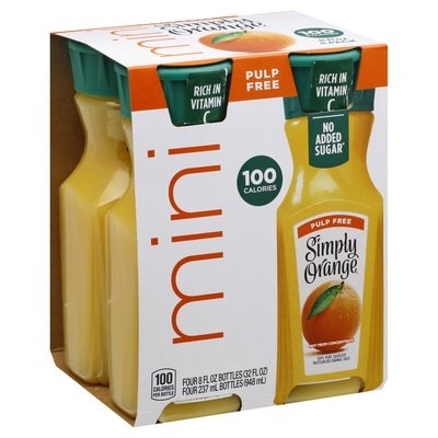 Simply Orange Mini Pack 6/4/8 0Z [UNFI #37421]