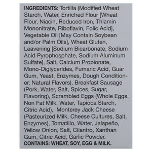 Real Good Foods Sausage Egg & Cheese Burrito 6/13.5 Oz [UNFI #02986]