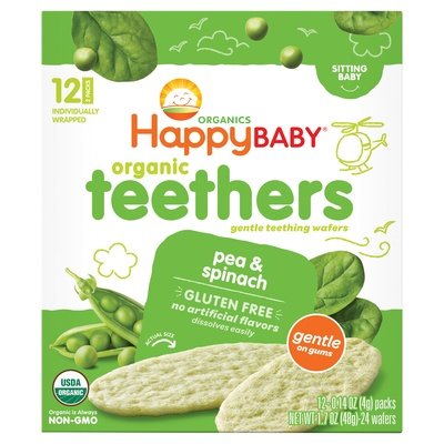Happy Baby Pea & Spinach 6/1.7 Oz [UNFI #32459]