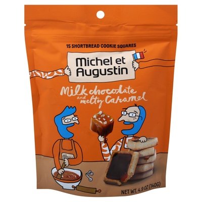 Michel Et Augustin Milk Choc Caramel Shortbrd Sq 6/4.9 Oz [UNFI #72633]