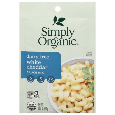 Simply Organic White Cheddar Dairy Free 12/.85 Oz [UNFI #53592]