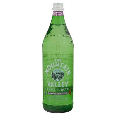 Mountain Valley Spring Water Sparkling Blackberry Pomegrante 12/1 Ltr [UNFI #36578] T