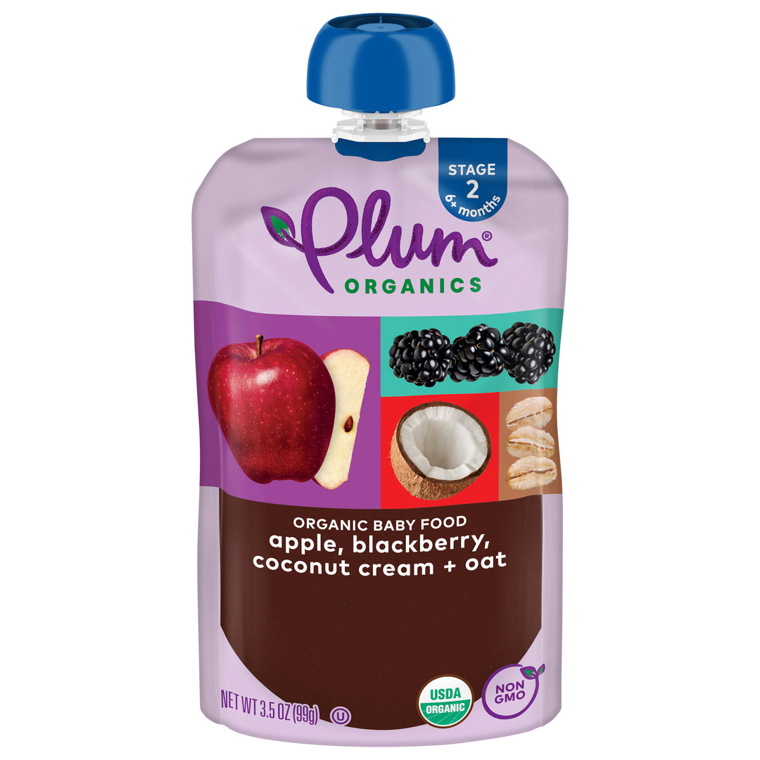 Plum Organics Apl,Blkbry,Cnutcrm,Oat 12/3.5 Oz [UNFI #27369]