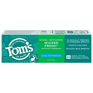 Toms Of Maine Wicked Fresh! Cool Peppermint 6/4 Oz [UNFI #18664] T