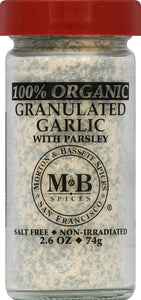 Morton & Bassett Garlic Granulated 3/2.6 Oz [UNFI #28834]