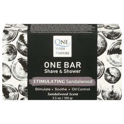 One With Nature Stimulating Sandalwood 3/3.5 Oz [UNFI #31118] T