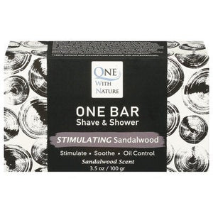 One With Nature Stimulating Sandalwood 3/3.5 Oz [UNFI #31118] T