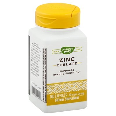 Natures Way Zinc 30 Mg 100 Cap [UNFI #87698] T