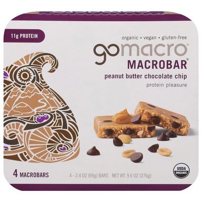 Gomacro Peanut Butter Chocolate Chip 7/4/2.4 Z [UNFI #16498]