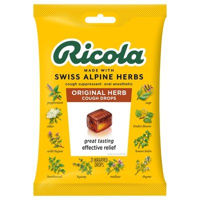 Ricola Cough Drops,Original Herb 8/21 Ct [UNFI #88361] T