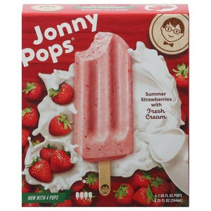 Jonnypops Summer Strawberries 4Pk 6/8.25 Oz [UNFI #95367]