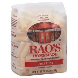 Raos Rigatoni 6/16 Oz [UNFI #62144]