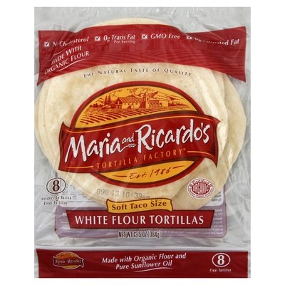 Maria And Ricardos White Flour 8In 6/8 Ct [UNFI #70049]