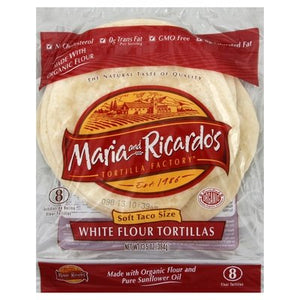 Maria And Ricardos White Flour 8In 6/8 Ct [UNFI #70049]