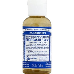 Dr. Bronners Liquid Soap Peppermint 2 Oz [UNFI #55989] T