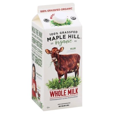 Maple Hill Creamery 100% Grass Fed Grad A Whole Mlk 6/64 Oz [UNFI #00993]