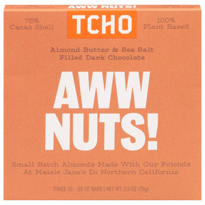 Tcho Chocolate AWW! Nuts Chocolate Bar Og2 10/2.1 OZ [UNFI #48758]