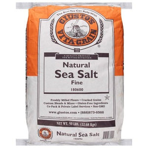 Giustos Sea Salt Fine 50 Lb [UNFI #33102]