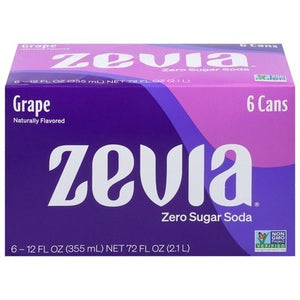Zevia Grape 4/6/12 Oz [UNFI #08394] T