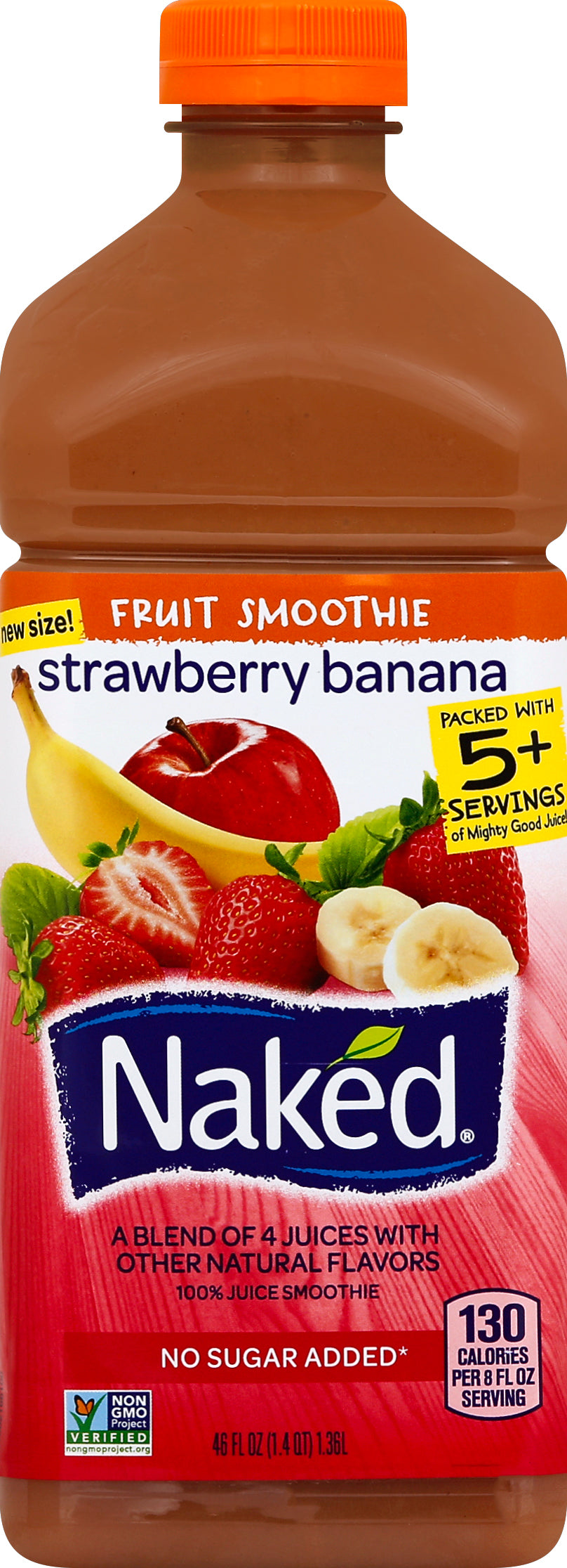 Naked Strawberry Banana Smoothie 6/46 Oz [UNFI #37573]