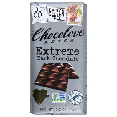 Chocolove Extreme Dark Chocolate 88% 12/3.2 Oz [UNFI #04529]