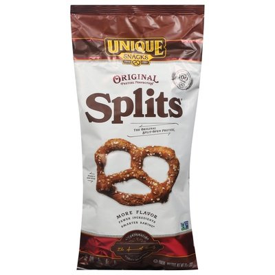 Unique Pretzels Splits Original 12/11 Oz [UNFI #84012]