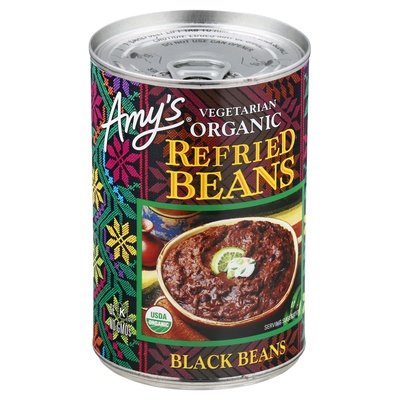 Amys Refried Black 12/15.4 Oz [UNFI #23727]