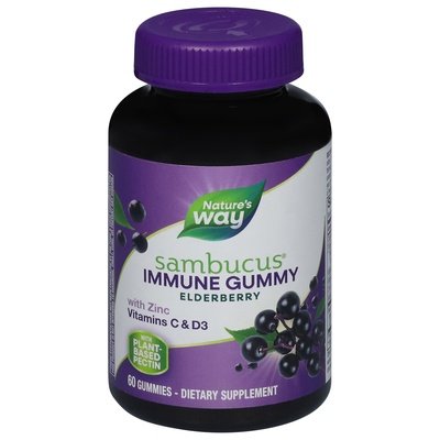 Natures Way Gummies Standardzd Elderberry 60 Ct [UNFI #36419] T