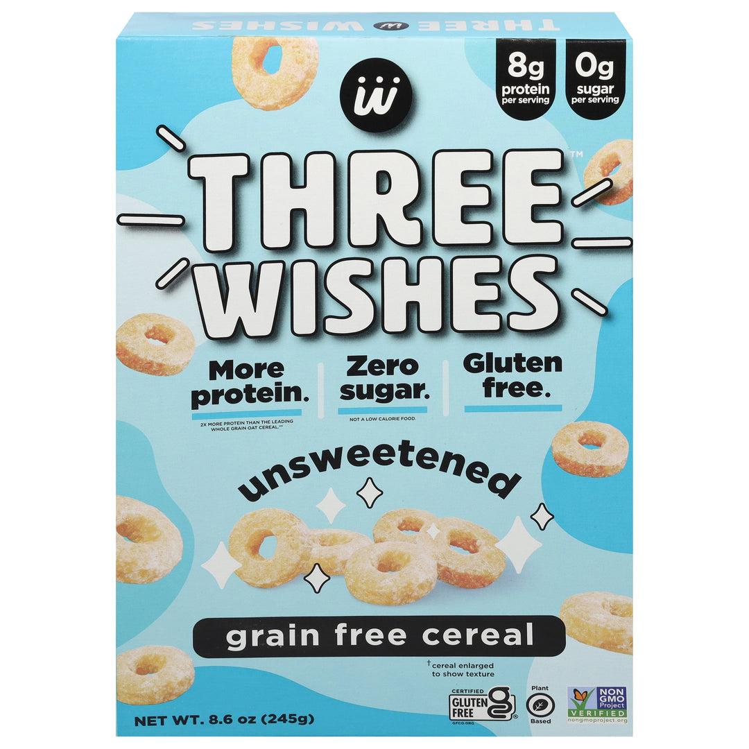 Three Wishes Unsweetened 6/8.6 OZ [UNFI #85313]