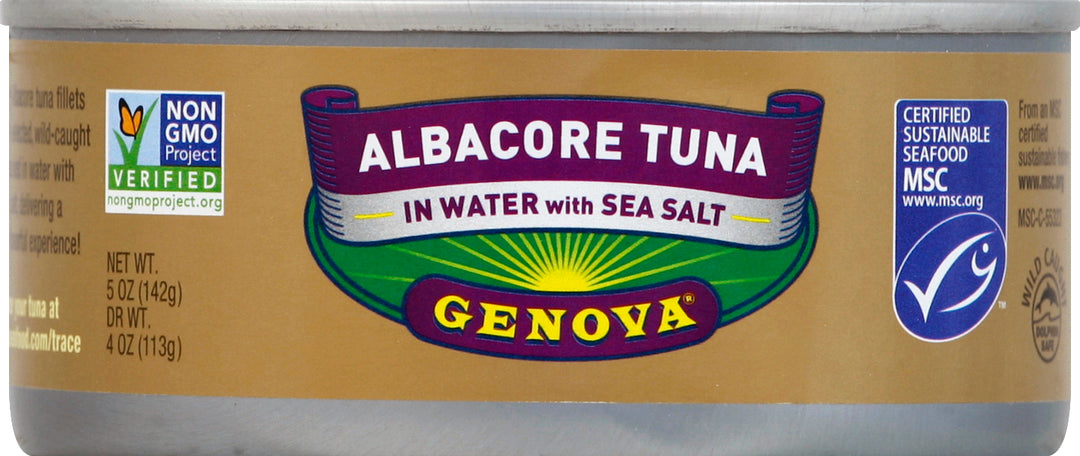 Genova Tuna In Water With Sea Salt 12/5 Oz [UNFI #58917]