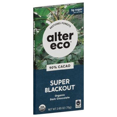 Alter Eco Chocolate,Super Blackout 90% 12/2.65 Oz [UNFI #27269]