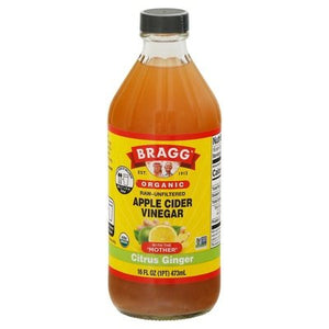 Bragg Apple Cider Vin,Citrus,Ginger 12/16 Oz [UNFI #25988]