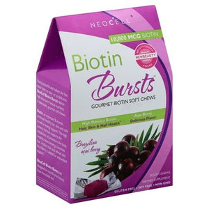 Neocell Corporation Biotin Burst Acai Berry Sft Chw 30 Ct [UNFI #63687] T