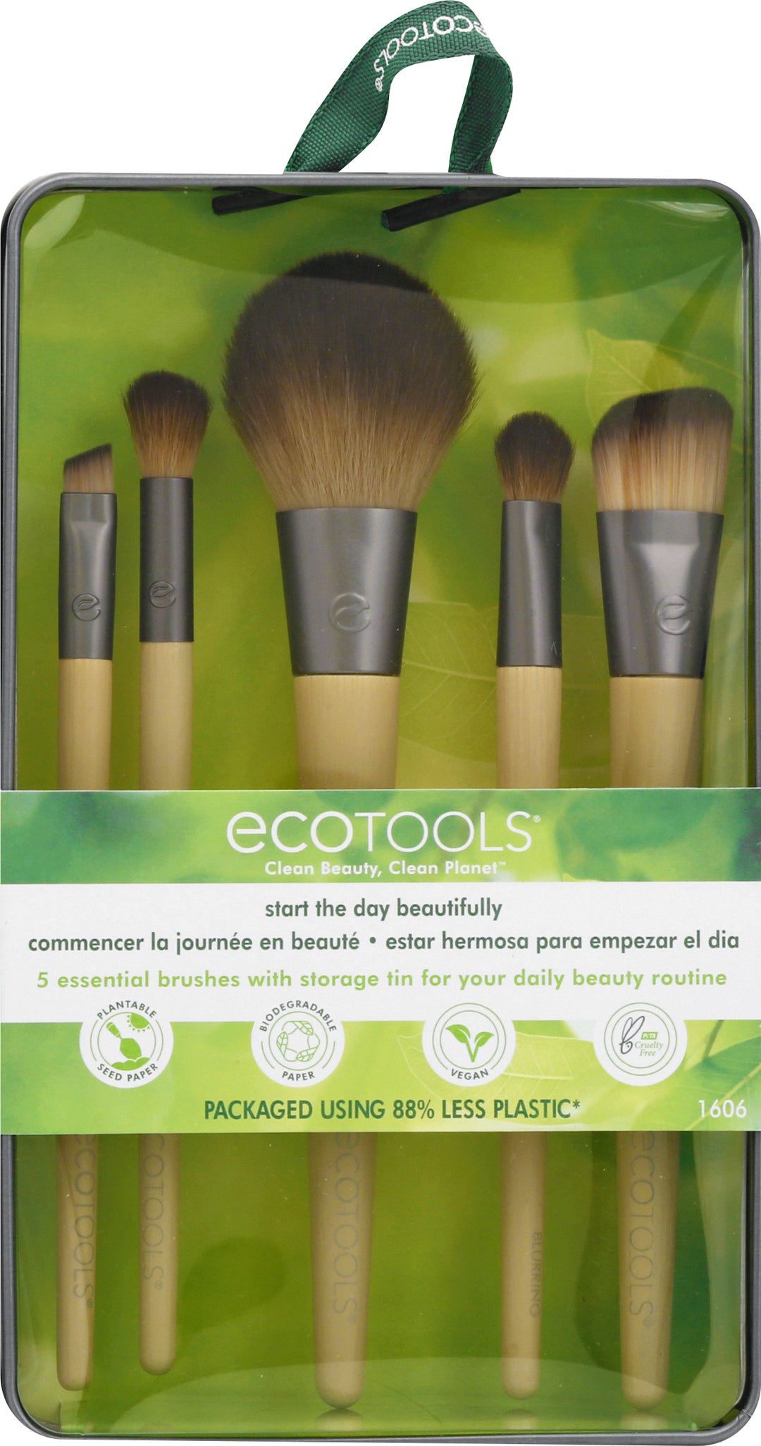 Eco Tools Start The Day Beautifully Brush 2 Ct [UNFI #53760] T
