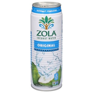 Zola Coconut Water 100% Natural 12/17.5 Oz [UNFI #34756]