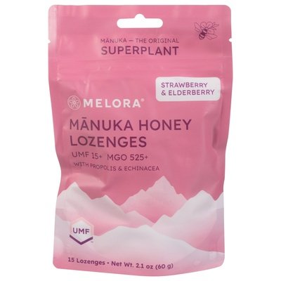 Melora Lozenges Strawberry Elderberry 2.1 Oz [UNFI #39992]