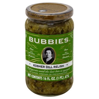 Bubbies Kosher Dill Relish 6/16 Oz [UNFI #89196]