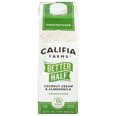 Califia Farms Better Half Unsweetened 6/32 Oz [UNFI #75169]