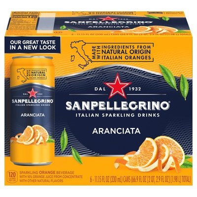 San Pellegrino Aranciata 4/6/11.15 Oz [UNFI #18447] T