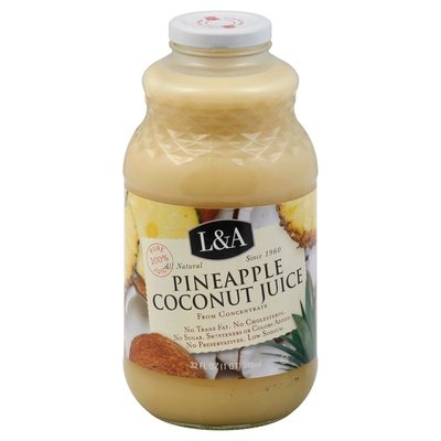 L & A Juice Pineapple Coconut 6/32 Oz [UNFI #59572]