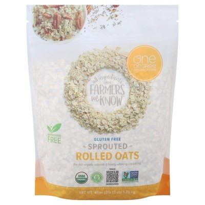 One Degree Organic Foods Sprouted Rolled Oats 4/45 Oz [UNFI #18238]