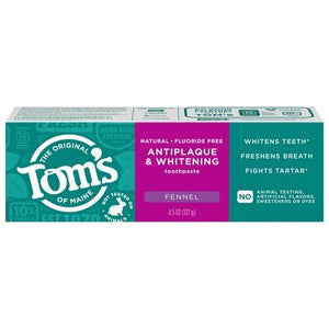 Toms Of Maine Fennel Tartar Control + Whitening 6/4.5 Oz [UNFI #18634] T