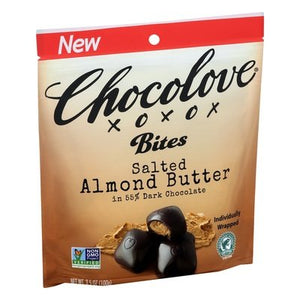 Chocolove Bites,Almonds,Sea Salt Dk Choc 8/3.5 Oz [UNFI #60936]