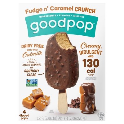 Goodpop Fudge & Caramel Crunch 8/4/2.25 Oz [UNFI #85426]