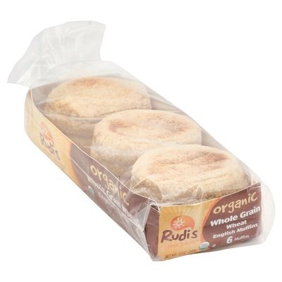 Rudis Rocky Mountain Bakery Whole Grain Wheat English 6Ct 8/12 Oz [UNFI #77793]